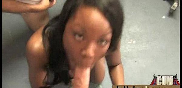  Ebony Gang bang and CUM FEEDING 19